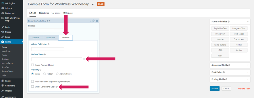 WordPress Wednesday Tip 28: How to create a form with gravity forms