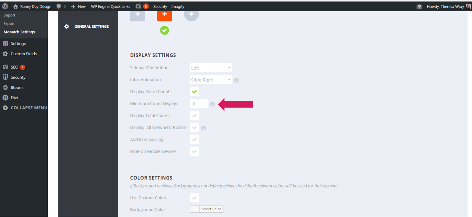 how do i turn off social share counts in wordpress