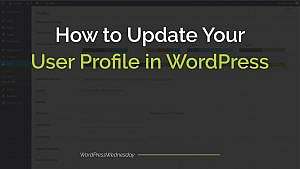 How to Update Your User Profile in WordPress
