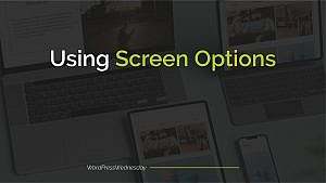 Using Screen Options